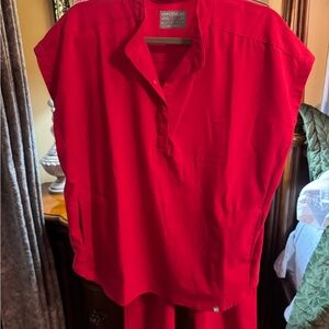 Vibrant Red Women's Blouse